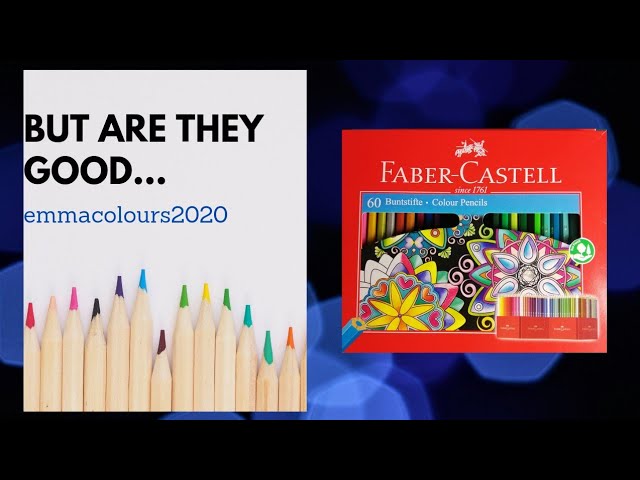 Faber Castell & Staedtler erasable coloured pencils review 