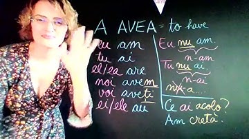 Introduction to Romanian. Lesson 2: "to have"