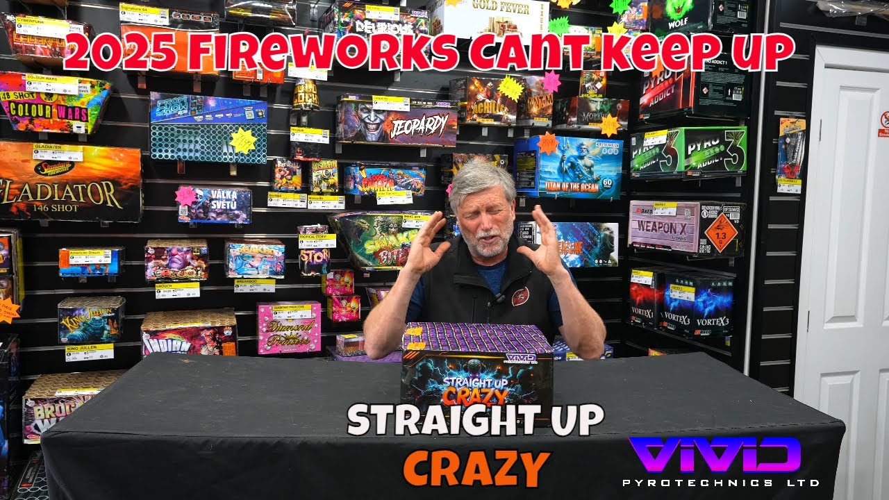 Straight Up Crazy – 100 Shot Compound by Vivid Pyrotechnics