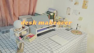 Aesthetic Study Desk Makeover Ft Shopee Lazada 