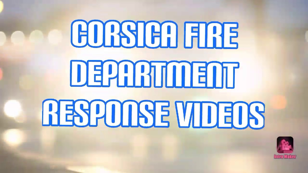 Corsica Volunteer Fire Department responding to a car accident YouTube