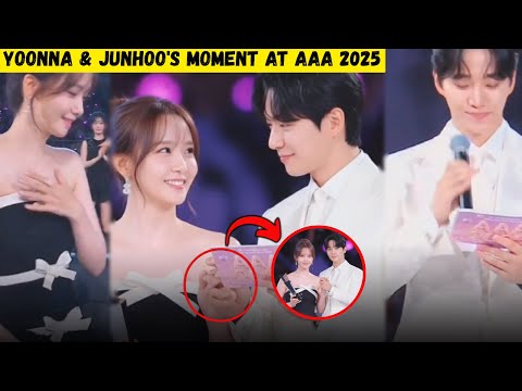 8 Seconds That Broke The Internet Junho Holds Yoona S Hand At AAA 2025 