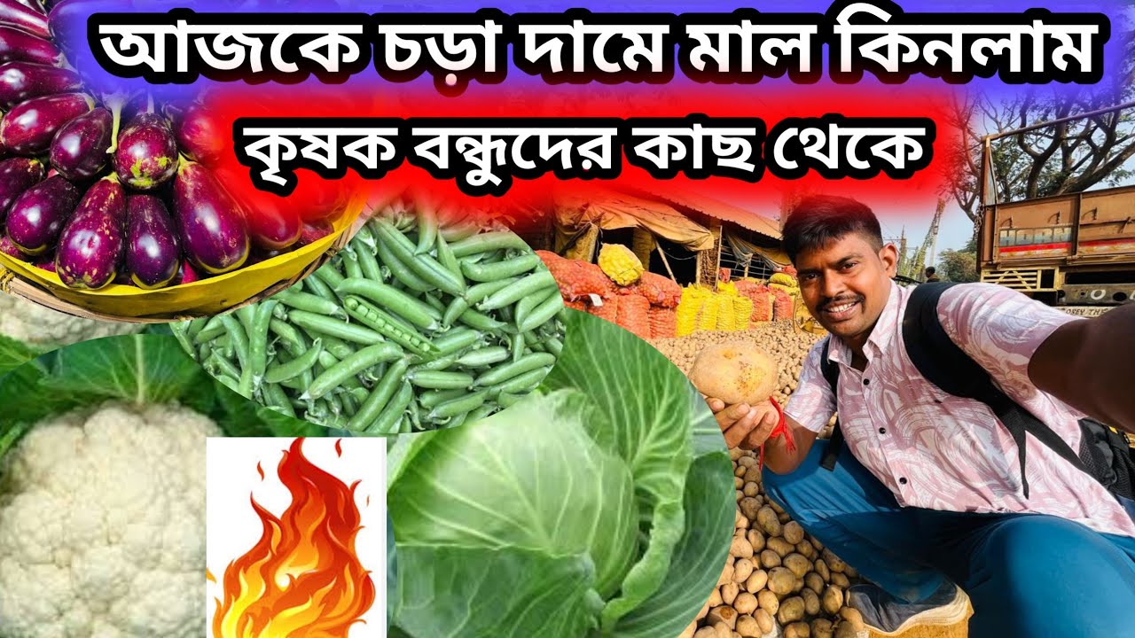 আজকে অনেক বেশি দাম দিয়ে কৃষকদের কাছ থেকে মাল কিনলাম || vegetable market 