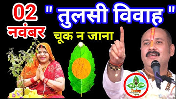2 नवम्बर तुलसी विवाह व्रत को तुलसी मंजरी वाला उपाय जरूर करे | Pradeep Ji Mishra | #tulsivivah #upay