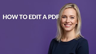 How to Edit a Pdf - Julia'sTutorials