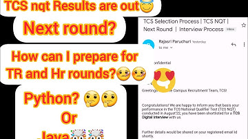 @Tcs nqt results @TR round@HR round@communication skills are mandatory @project ....