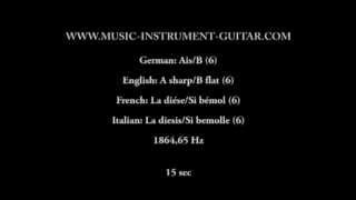 Tempered note - A sharp/B flat 6