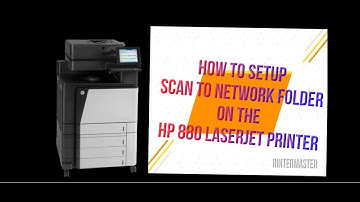 HP880 Setup The Scan to Network Folder