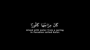 سورة الإنسان - سعود الشريم | قرآن كريم ~ شاشة سوداء