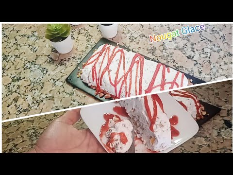 الوصفة-الاصلية-للنوكا-كلاصي-nougat-glacé-facile-et-délicieuse