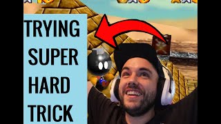 Trying Mario 64 PILLARLESS Speedrun trick!