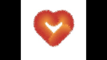 How to Create Realistic #3D Heart Shape #Fur Effect in #Adobe illustrator cc 2019