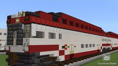 Minecraft CalTrain Bombardier Bi-level Coach and Cab Car Tutorial