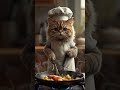 A cat that is cooking food #catvideos #cat #shorts #cutecat #viral #catsofyoutube #cookingcat