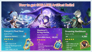 How to get GOD LIKE Artifact Substats in Genshin Impact (Totally not clickbait)