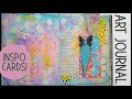 Letting Inspo Cards Decide My Art Journal Page