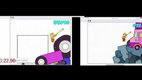 scratch getting over it segmented run VS World Record