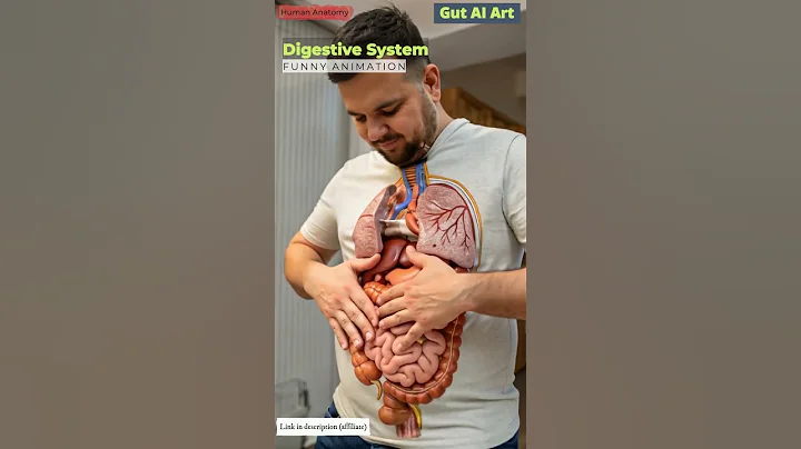 Human Digestive System Funny Animation | Gut Health | Human Anatomy | Gut AI Art | 10