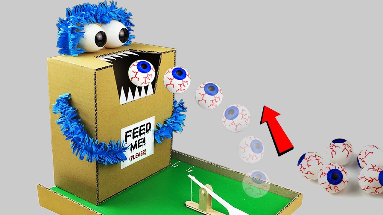 Halloween Cardboard Game DIY YouTube