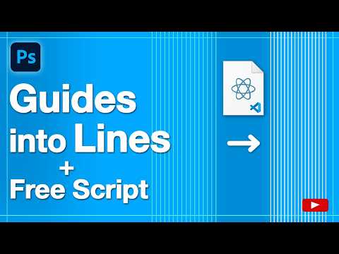 Convert Guides into Lines in Photoshop + Free Script