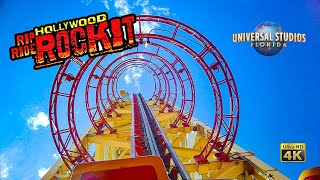 March 2023 Hollywood Rip Ride Rockit Roller Coaster On Ride 4K POV Universal Studios Florida