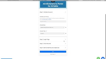 Browse Tab in miniExtensions Portal