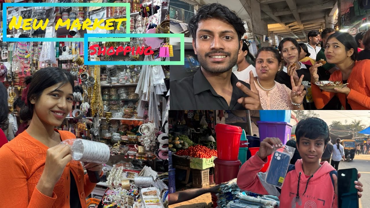 Ajj hum log kiya Shopping 🛍️ 😀 | new market 