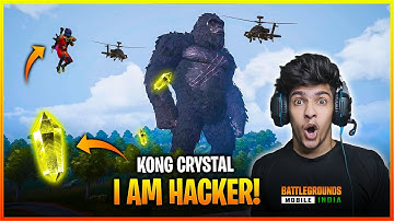 😱 HOW TO USE KONG CRYSTAL | GODZILLA VS KONG | BATTLEGROUNDS MOBILE INDIA