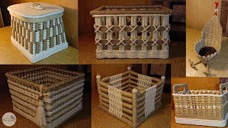 6 Amazing jute ideas 2024 | easy home decoration and organization ideas | DIY jute basket | DIYcraft