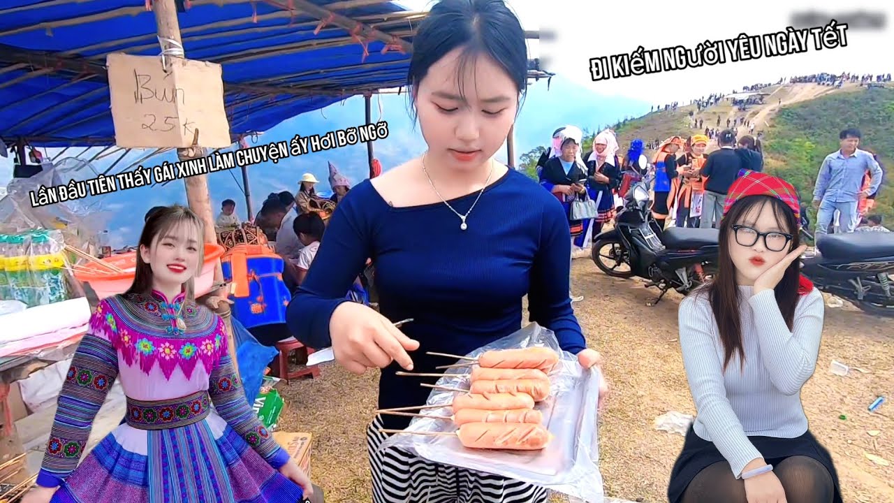 Đi chơi lễ hội ngày Tết núi tình yêu 2026 gặp mấy đứa em xinh gái 19+ 