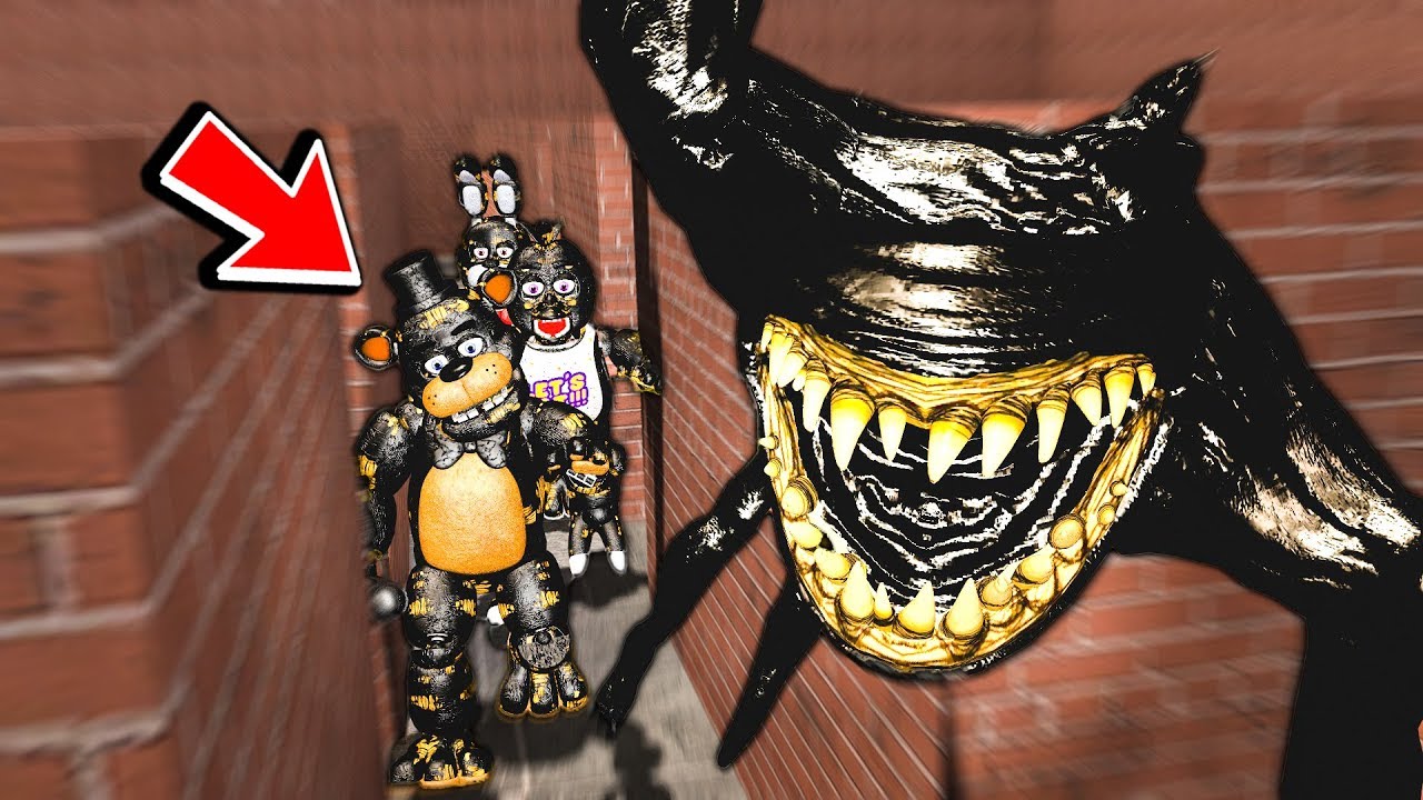 Beast Bendy Ink Fnaf 1 Pill Pack Maze Run Gmod Fnaf Sandbox Five Nights At Freddy S Youtube - nightmare roblox noob five nights at freddys amino