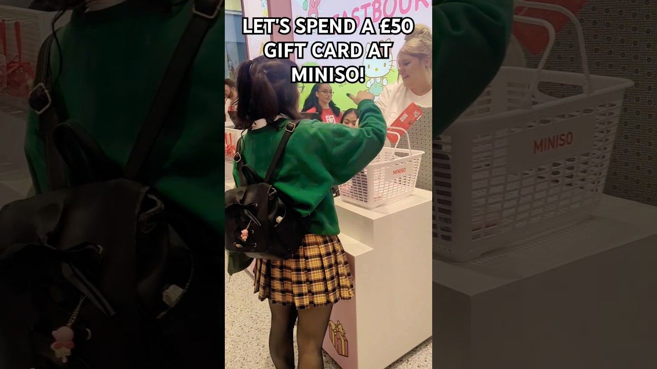 $50 SHOPPING CHALLENGE AT MINISO  #shopping #miniso #kawaii #sanrio
