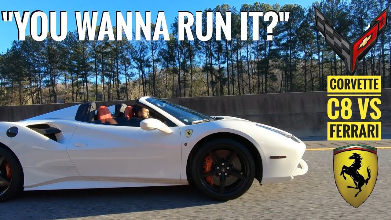 Under Dog Corvette C8 Races Ferrari 488 : UNBELIEVEABLE RESULTS