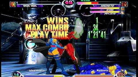 MvC2 Online (360): trieuminator (Hood/Jug/IM) vs Brett (MSP) 1 .:10.13.09:.