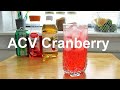 Apple cider vinegar cranberry refreshing drink