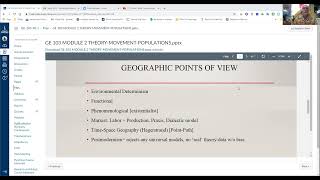 GE 103 VCast 7 Module 2 Geog Theories