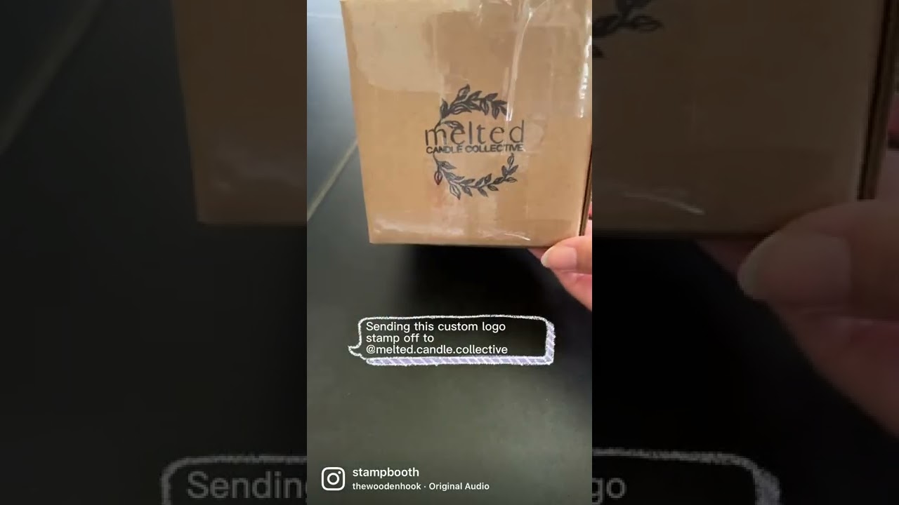 DIY Branded Packaging Candle Business Owner - custom business LOGO STAMP