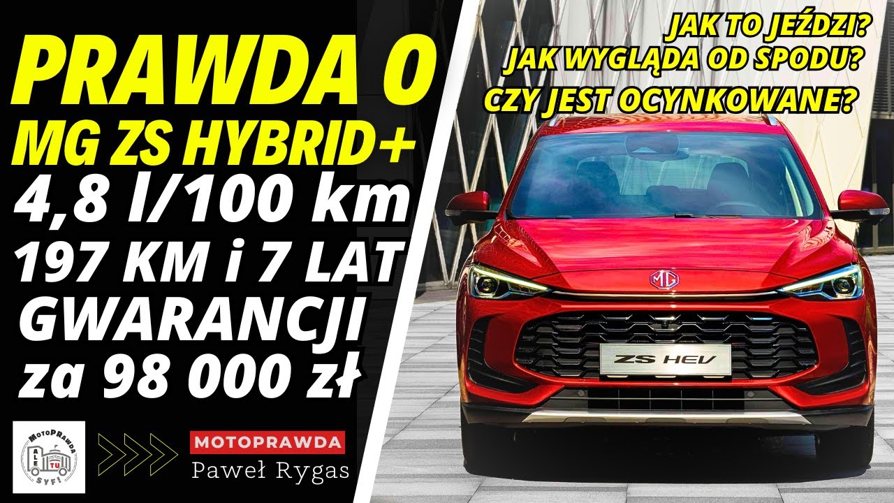 197 KM i 7 lat gwarancji za 98 000 zł. Prawda o nowym MG ZS Hybrid+