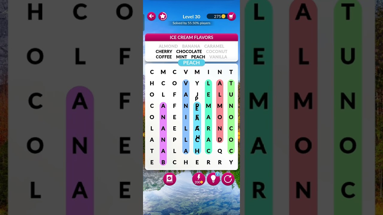 Word Search Explorer Level 30 | Word Search Explorer Ice cream flavors