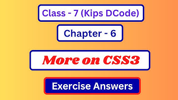 Computer Class 7 Chapter 6 Question Answer | Class 7 Computer Lesson 6 Exercise Answer | Dcode