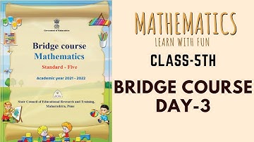 Class-5th | Mathematics | Bridge Course (Day-3) by M. V. Deshmukh Sir