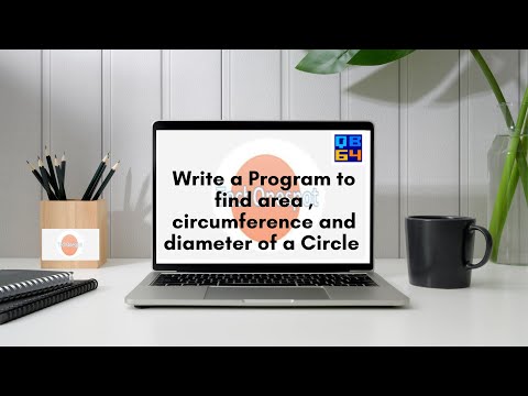 Write a program to find find Area, Circumference,and Diameter of a Circle|| Qbasic ||