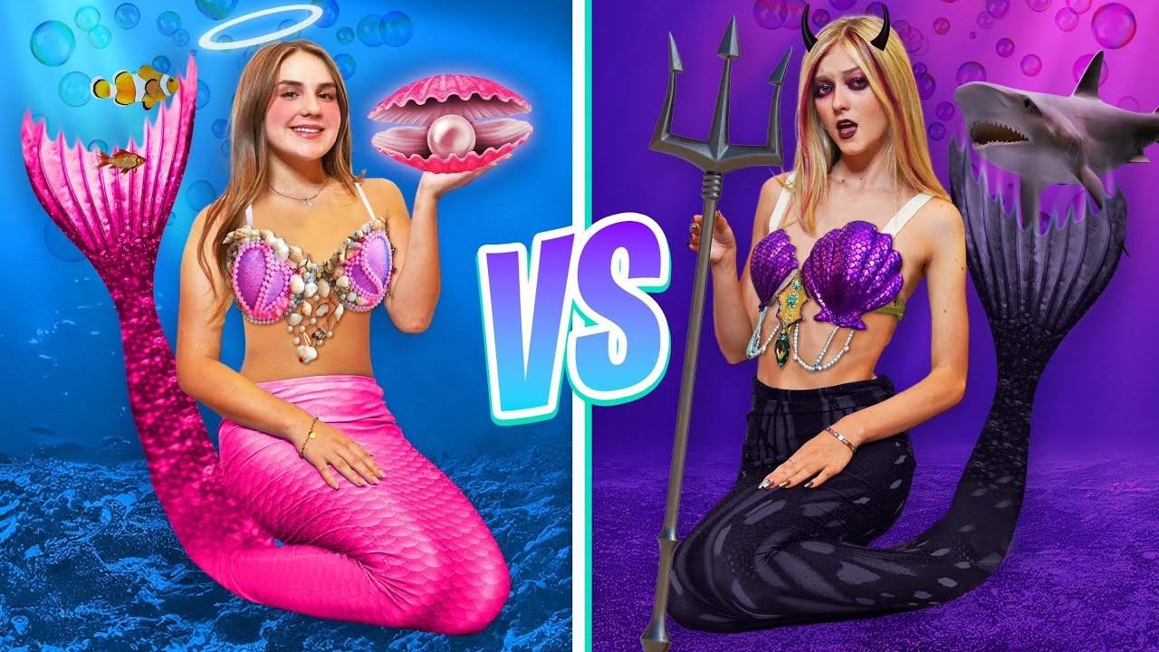 Good Mermaid VS Bad Mermaid  Bad Mermaid KISSES BOYFRIEND