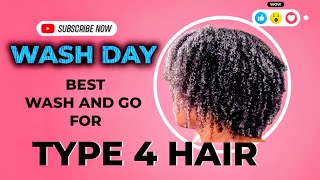 BEST WASH AND GO FOR TYPE 4 HAIR