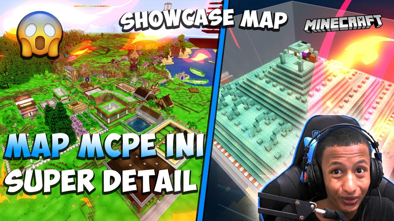 MAP MCPE INI SUPER DETAIL!!! - SHOWCASE MAP MINECRAFT INDONESIA - YouTube