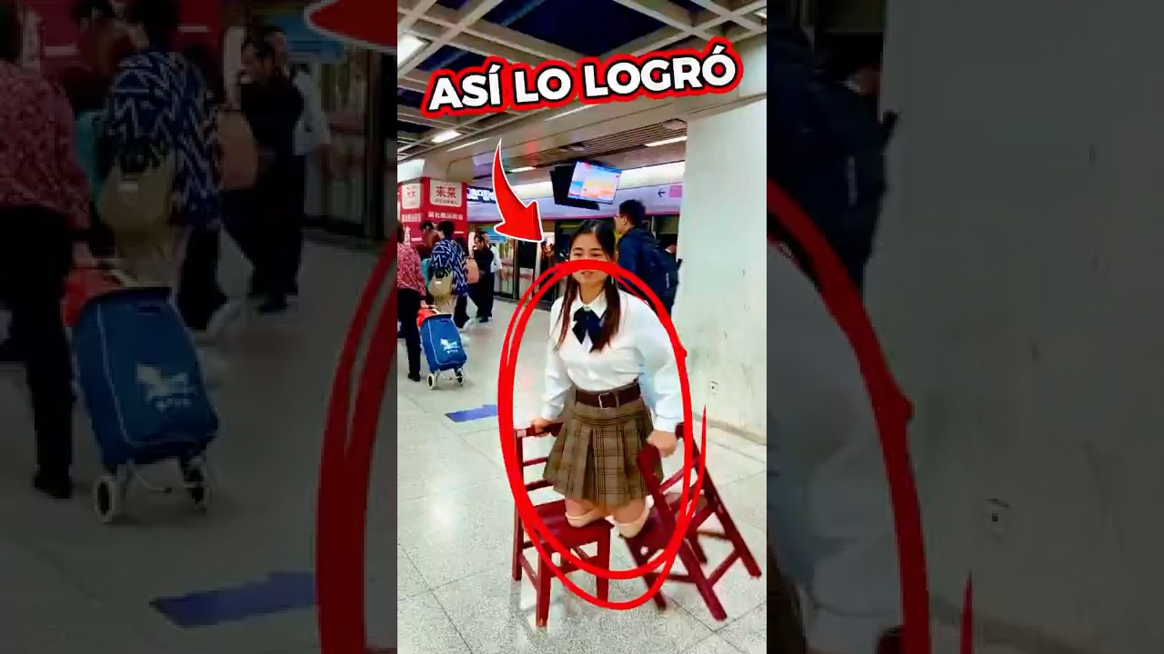 Lo que hizo esta mujer con unas sillas te dejará sin palabras