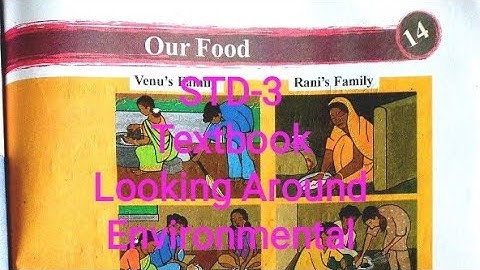 STD 3 | Chapter 14 | Our Food | Looking Around Environmental Studies | Textbook video | English