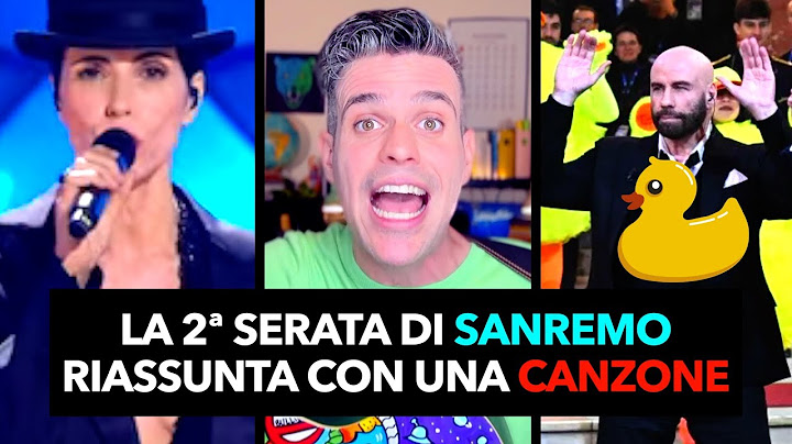 La 2ª serata di SANREMO 2024 riassunta con una CANZONE (in meno di 90")