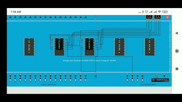 Simulation of Mod-100 counter using IC 7490 decade counter