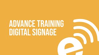 Advance Training Digital Signage